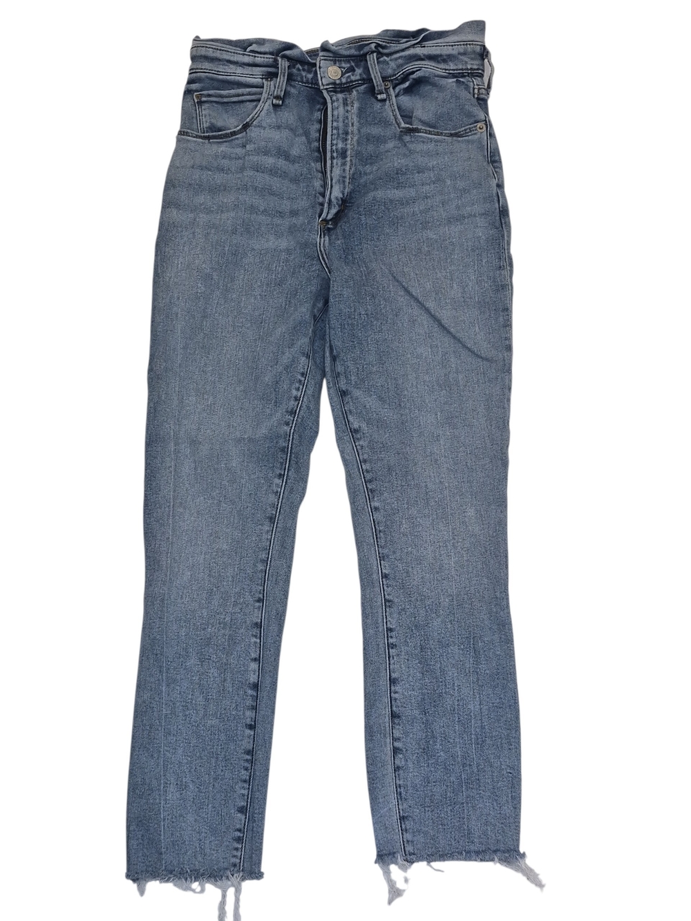 Abercrombie & Fitch Straight-Leg Jeans in Faded Blue Denim